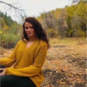 Alter’d State Yellow Sweater with Cutout